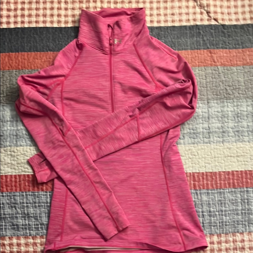 Under Armour Pink Quarter-Zip Pullover